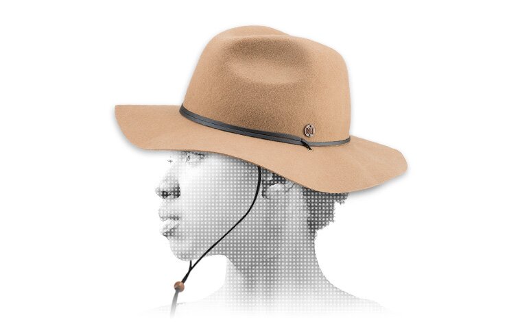 Cappello feltro lana Coal beige