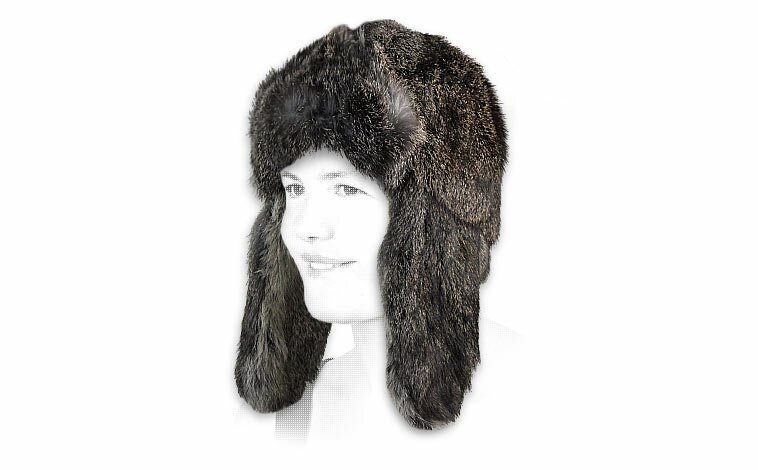 Colbacco pelliccia lapin grigio