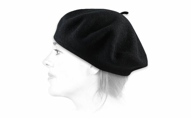 Dettagli Beret classique nero wm - image 2