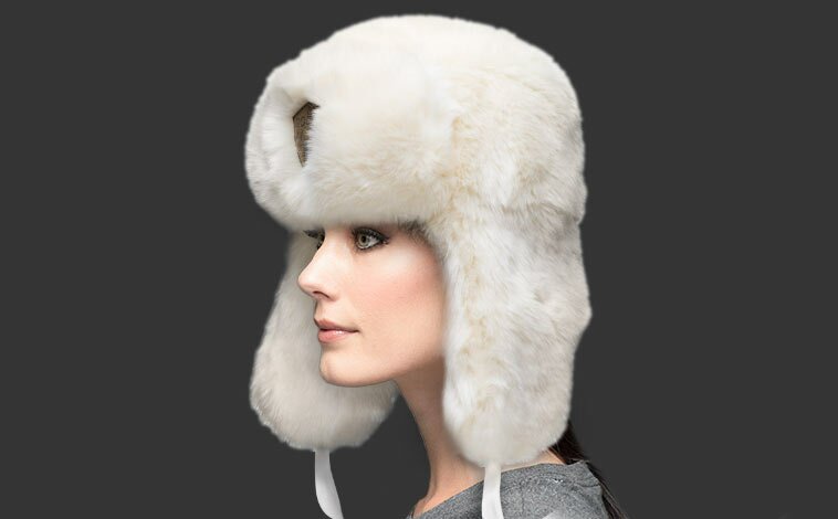 Colbacco pelliccia bianco