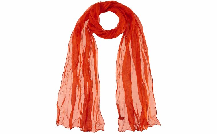 Scialle seta rosso