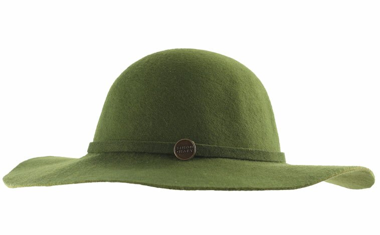 Cappello tesa larga verde