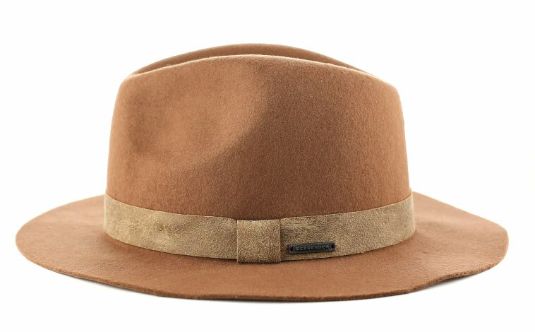 Fedora feltro praline Cappello donna marrone